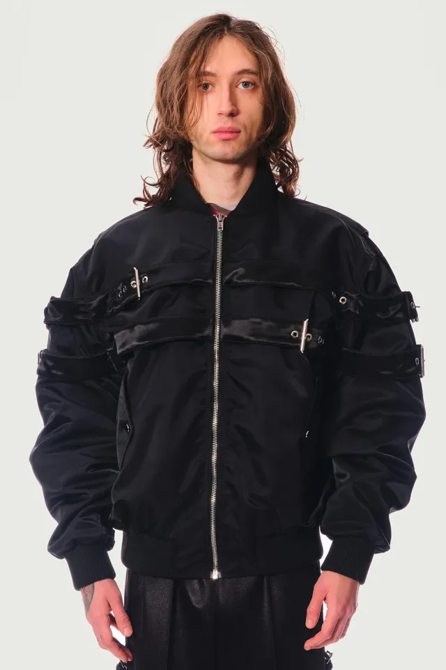Jeanne Friot Alex Bombers veste noire matelassée déperlante
