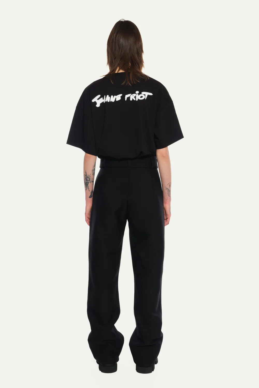 Jeanne Friot Belt Suit pantalon tailleur noir
