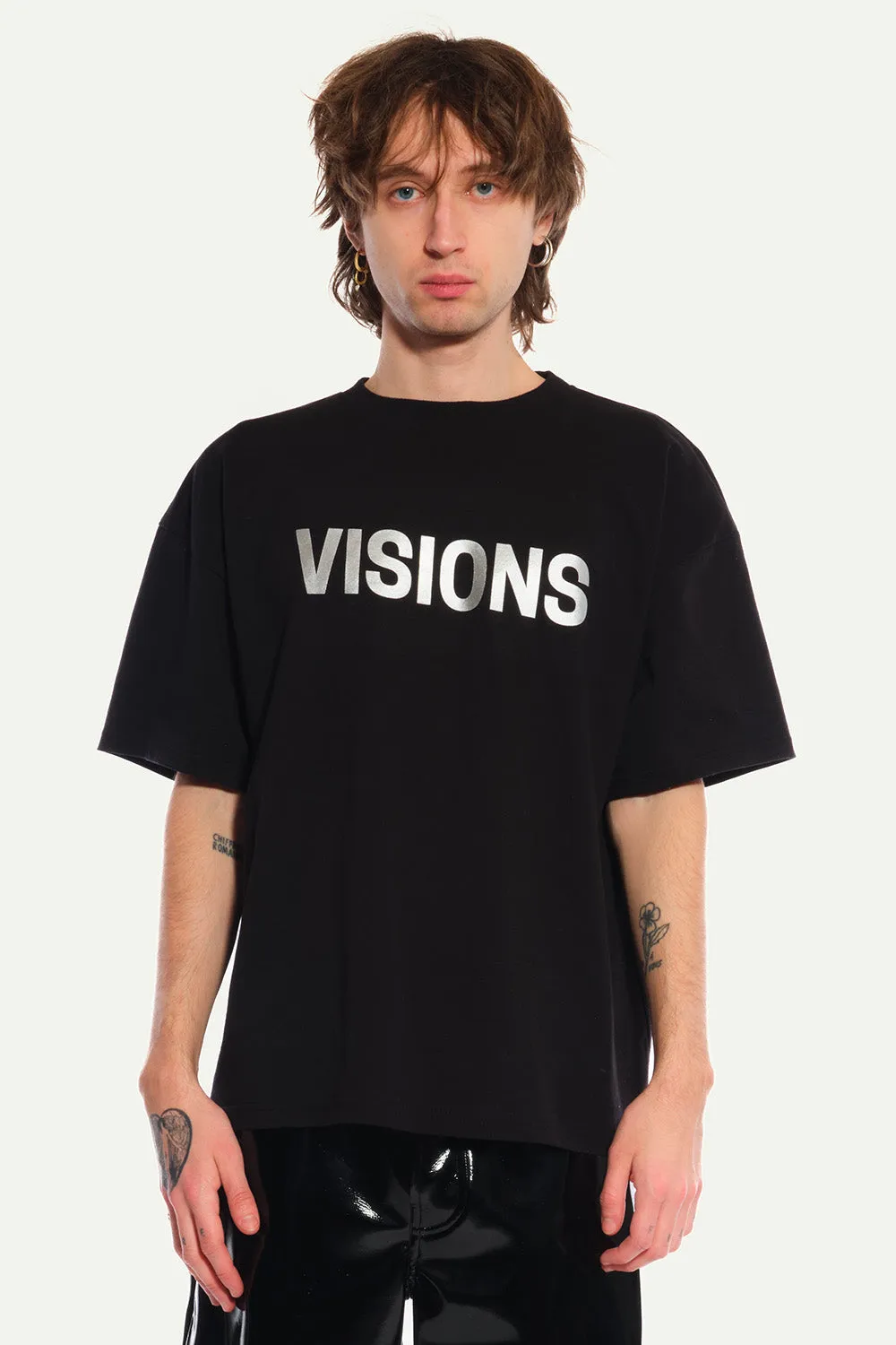 Jeanne Friot Visions tee oversize imprimé noir