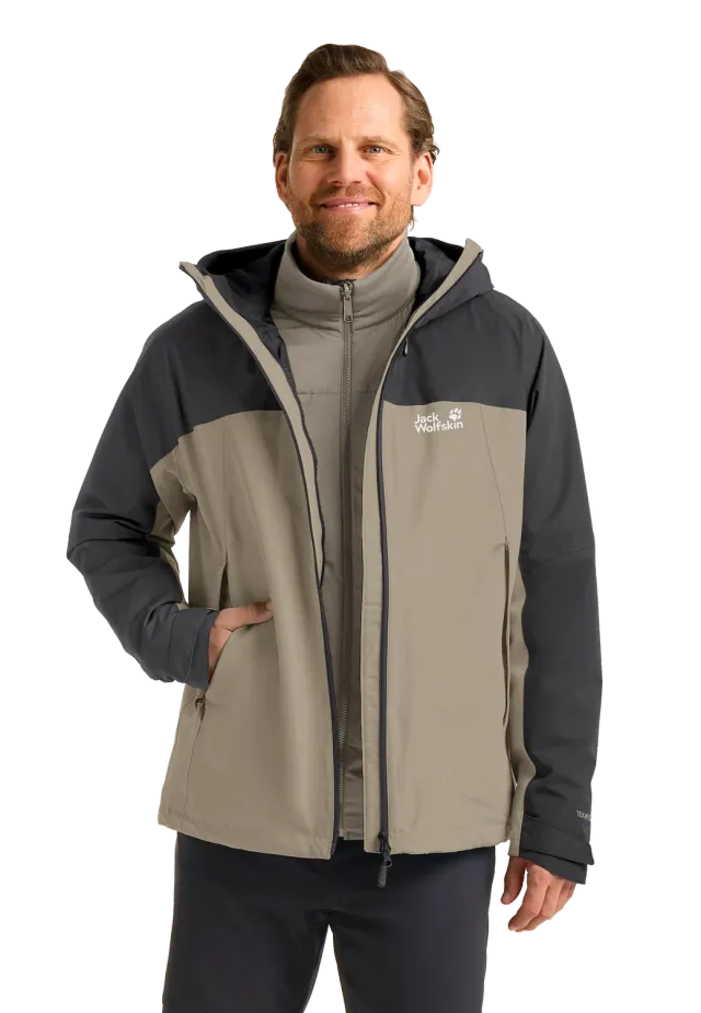 Jack Wolfskin Wild Places 3in1 veste homme imperméable