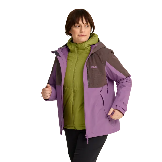 JACK WOLFSKIN HIKEMINDED 3IN1 JKT W veste 3-en-1 imperméable