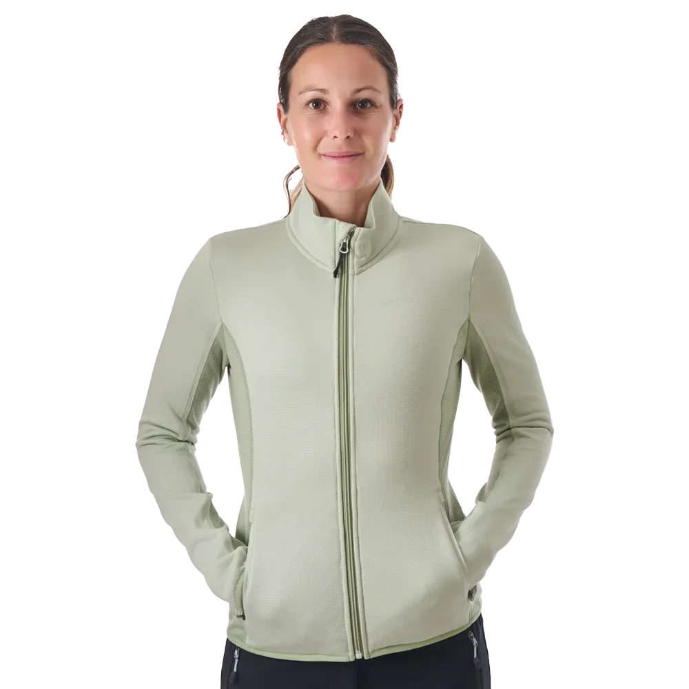LHOTSE Greta polaire aloe grid zippée