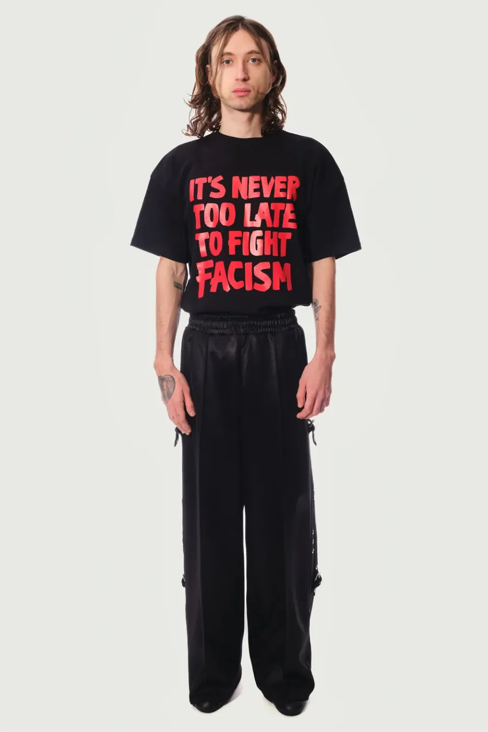 Jeanne Friot Tracksuit Pants pantalon noir recyclé