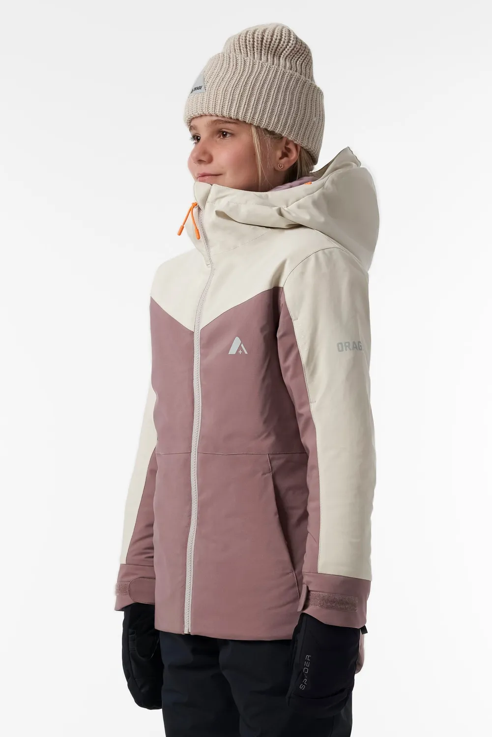 Orage Bromont veste isolée fille rose imperméable