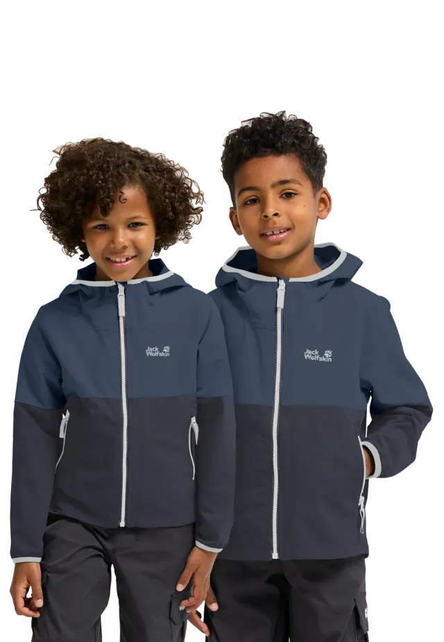 JACK WOLFSKIN SANDBIRD HOODED veste enfant coupe-vent