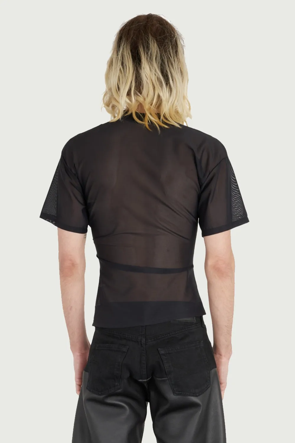 JEANNE FRIOT Wet Tee t-shirt drapé noir
