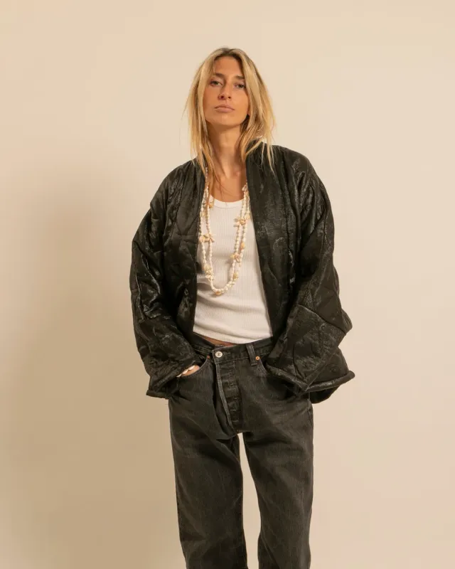 AOKYANOS Chicago irisé kimono noir taille unique