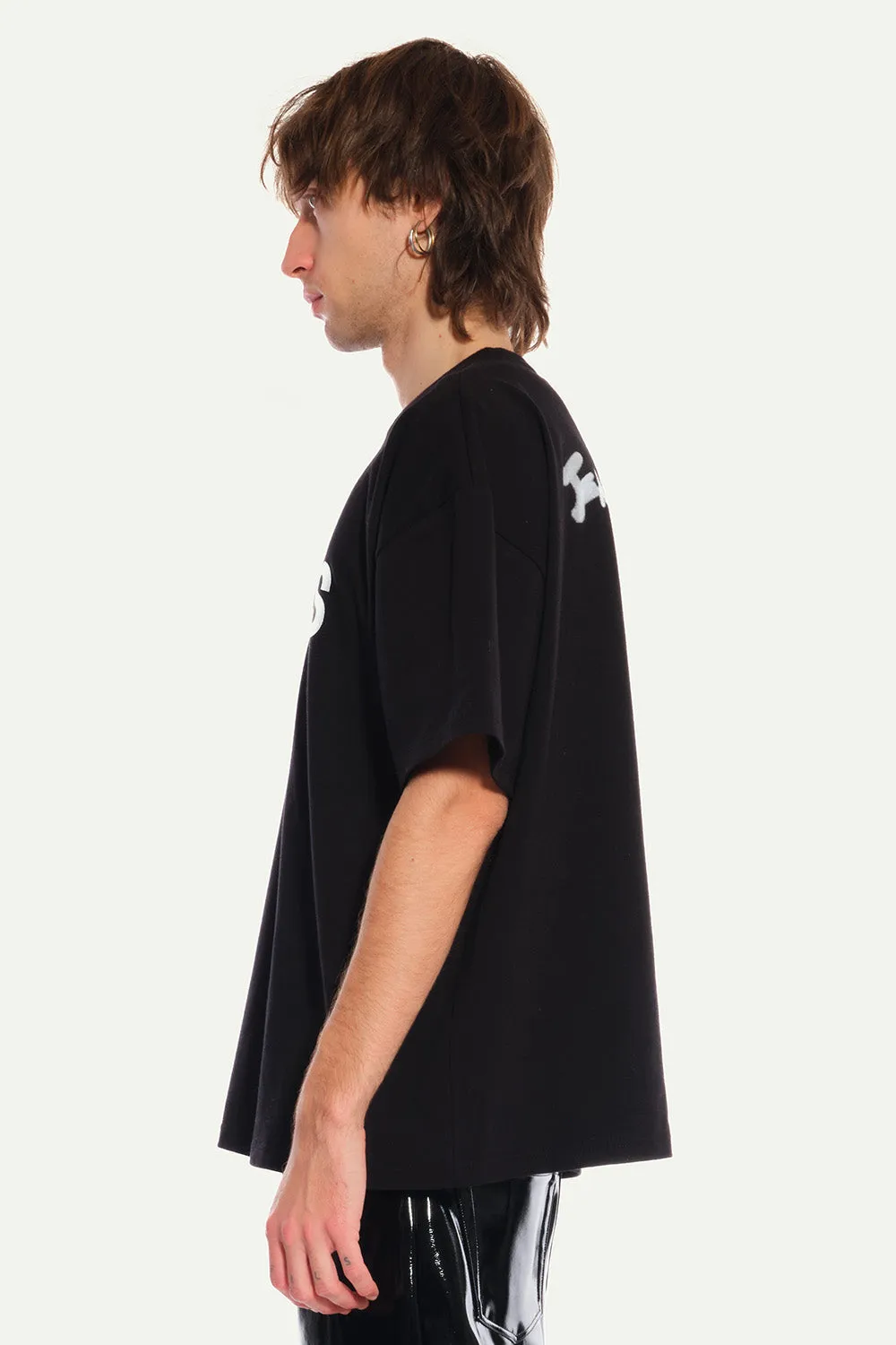 Jeanne Friot Visions tee oversize imprimé noir