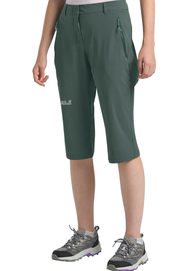 Jack Wolfskin Hikeout 3/4 pantacourt rando femme anti-UV