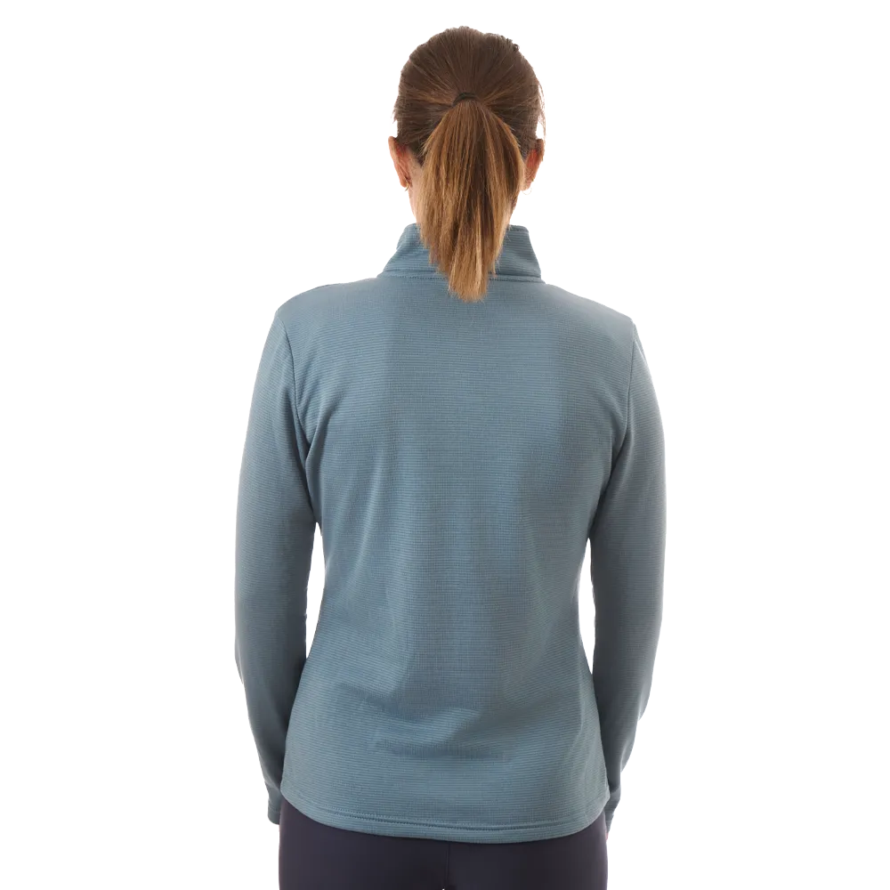 Lhotse Sofia polaire ardoise demi-zip grid
