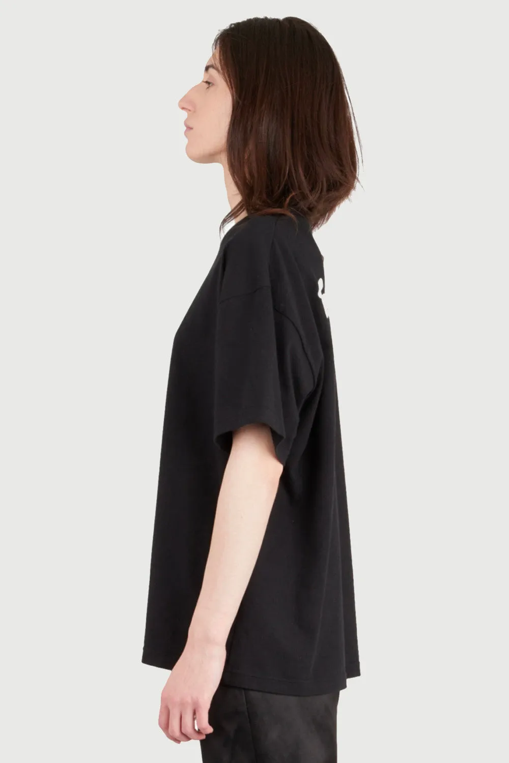 Jeanne Friot Why Be T-shirt oversize noir coton recyclé