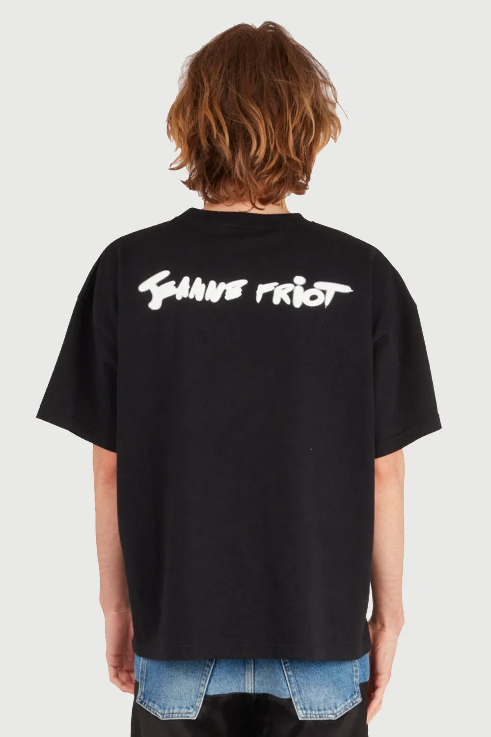 Jeanne Friot Why Be T-shirt oversize noir coton recyclé
