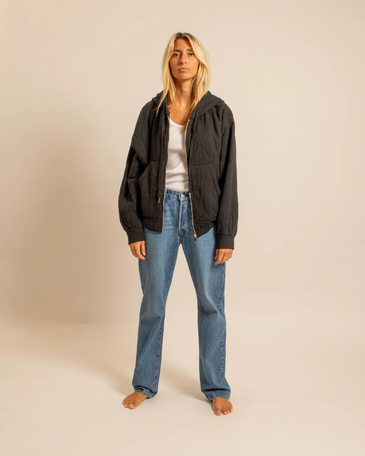 AOKYANOS Washington Noir veste à capuche coton taille unique