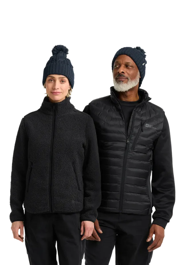 Jack Wolfskin Pompom Beanie bonnet pompon doublure polaire