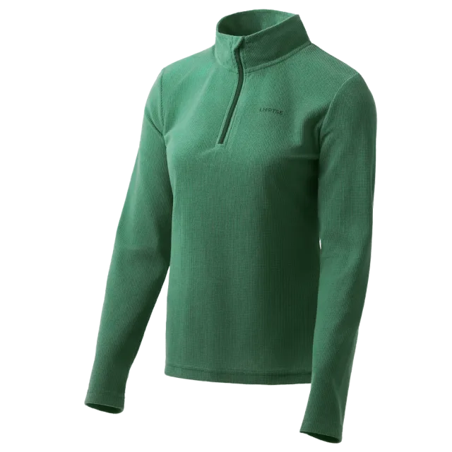 Lhotse Sofia polaire wasabi demi-zip grid