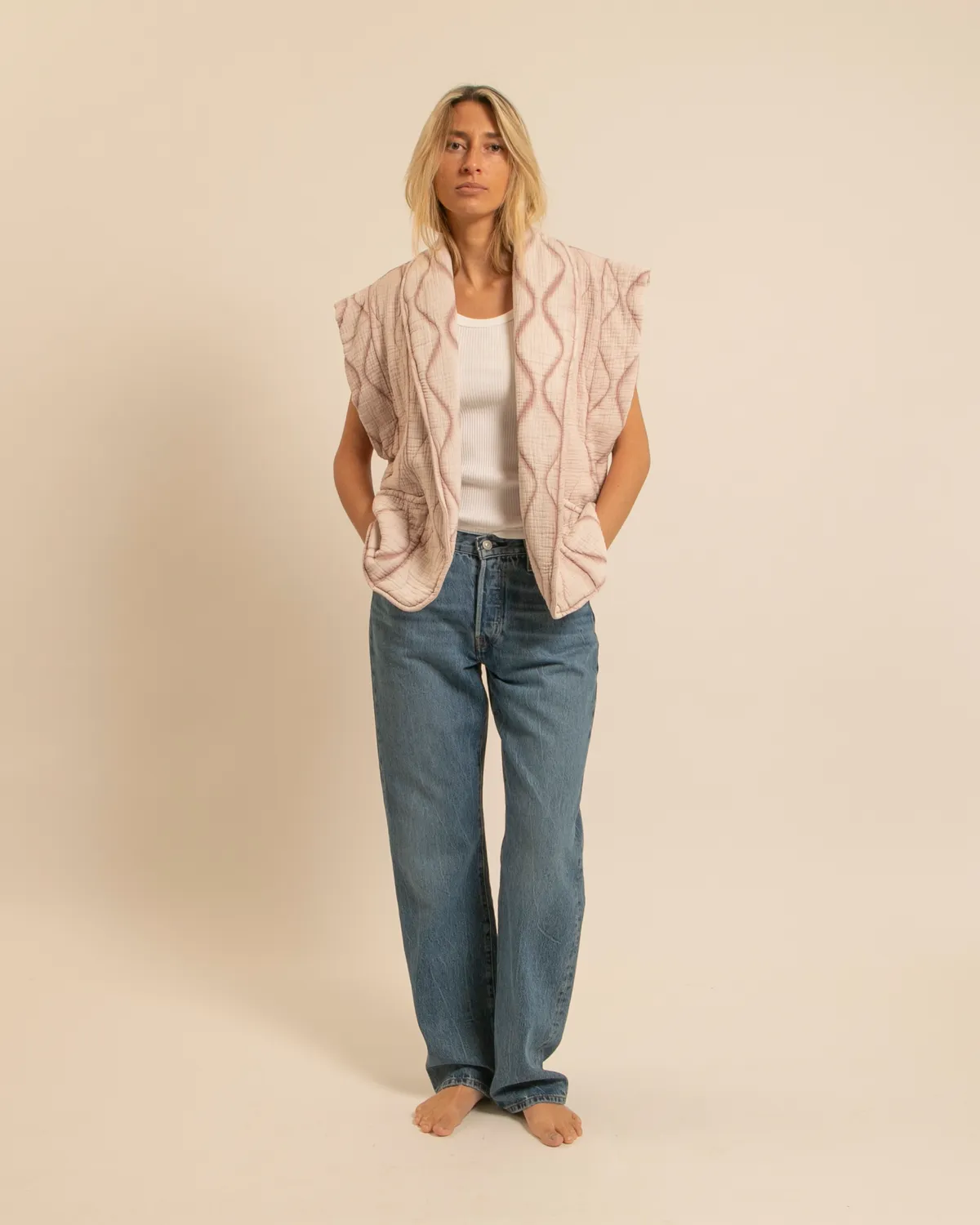 AOKYANOS Brooklyn Poudre kimono coton taille S-L