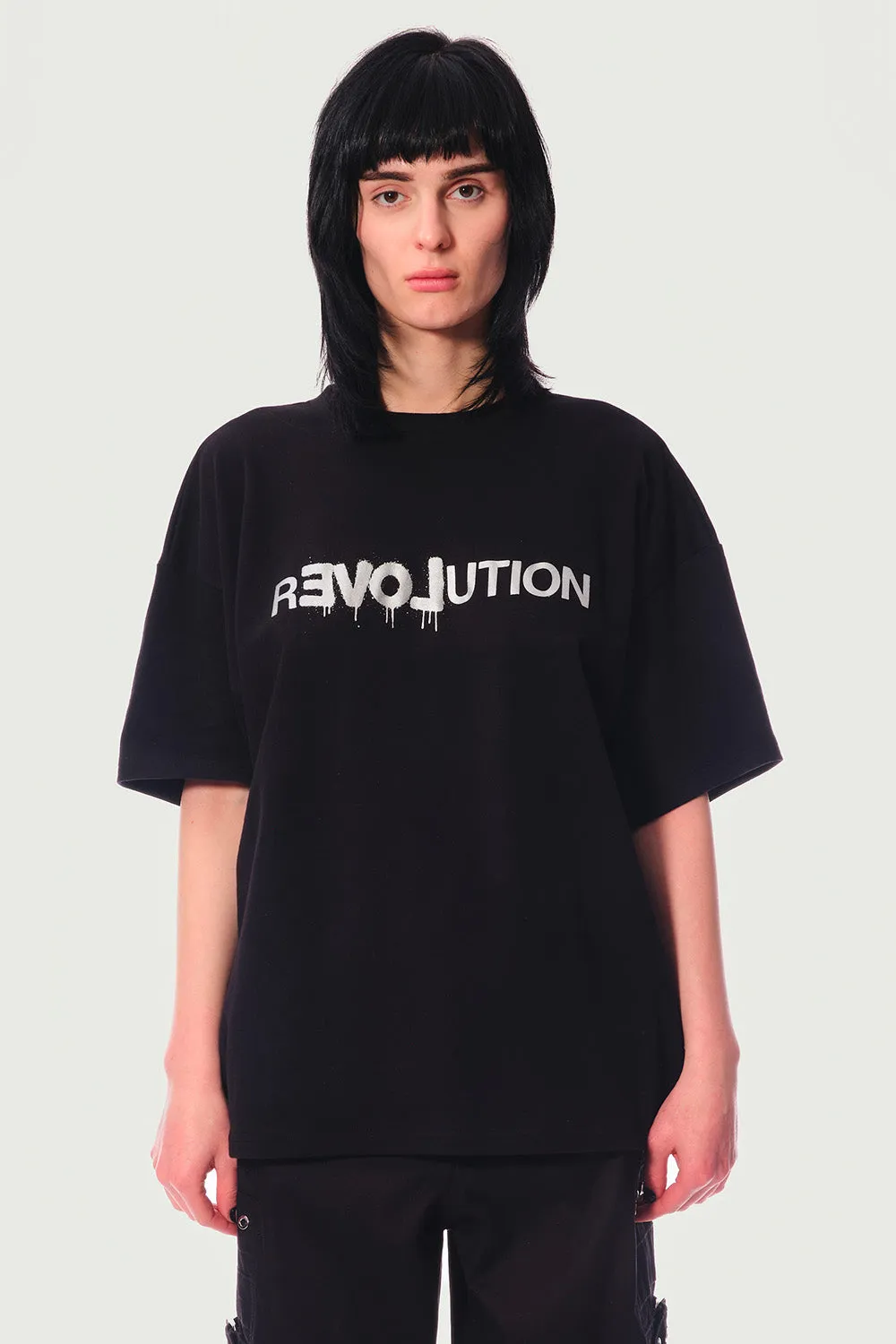 Jeanne Friot Revolution tee-shirt noir slogan recyclé
