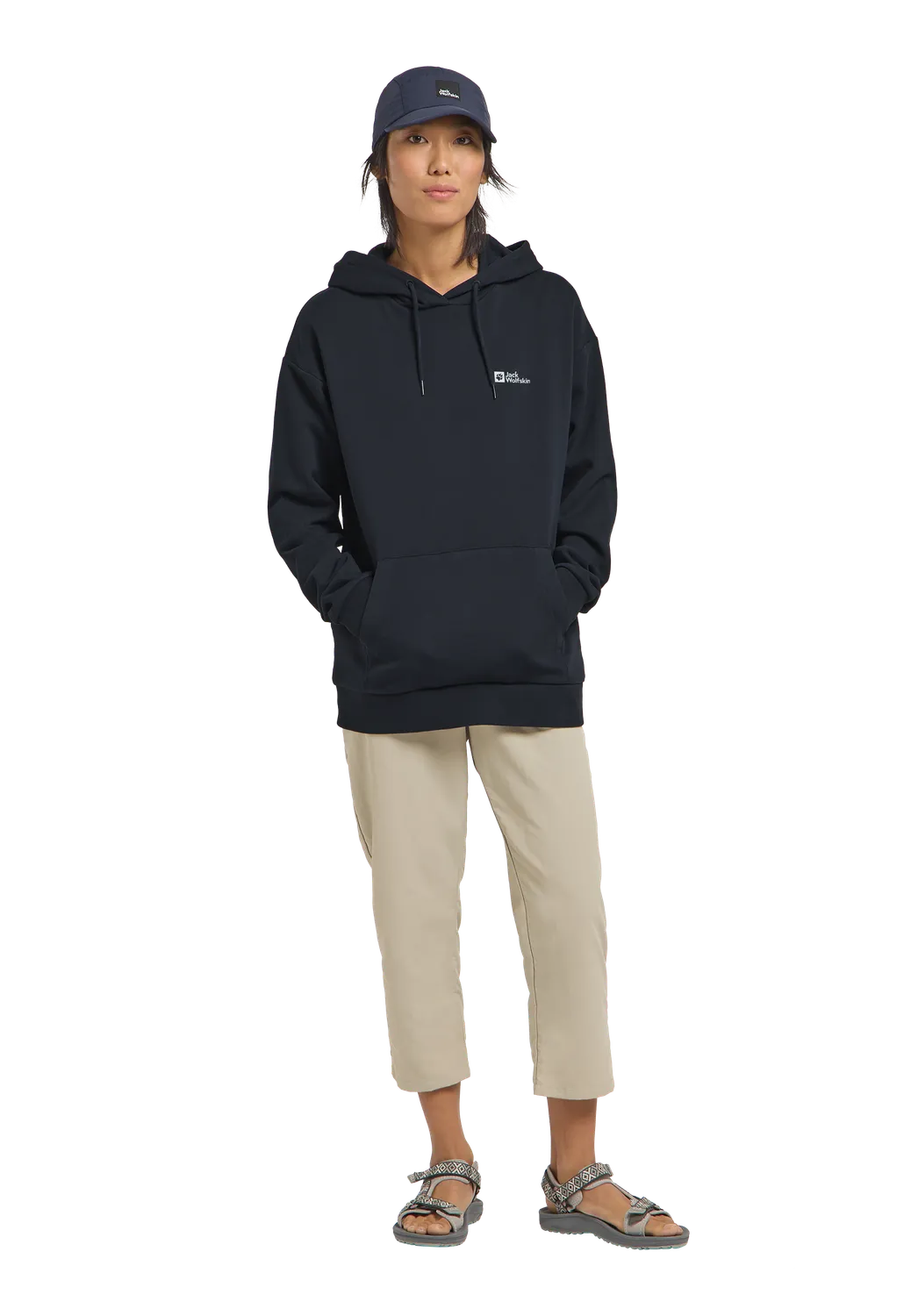 Jack Wolfskin Essential Hoodie W sweat coton femme