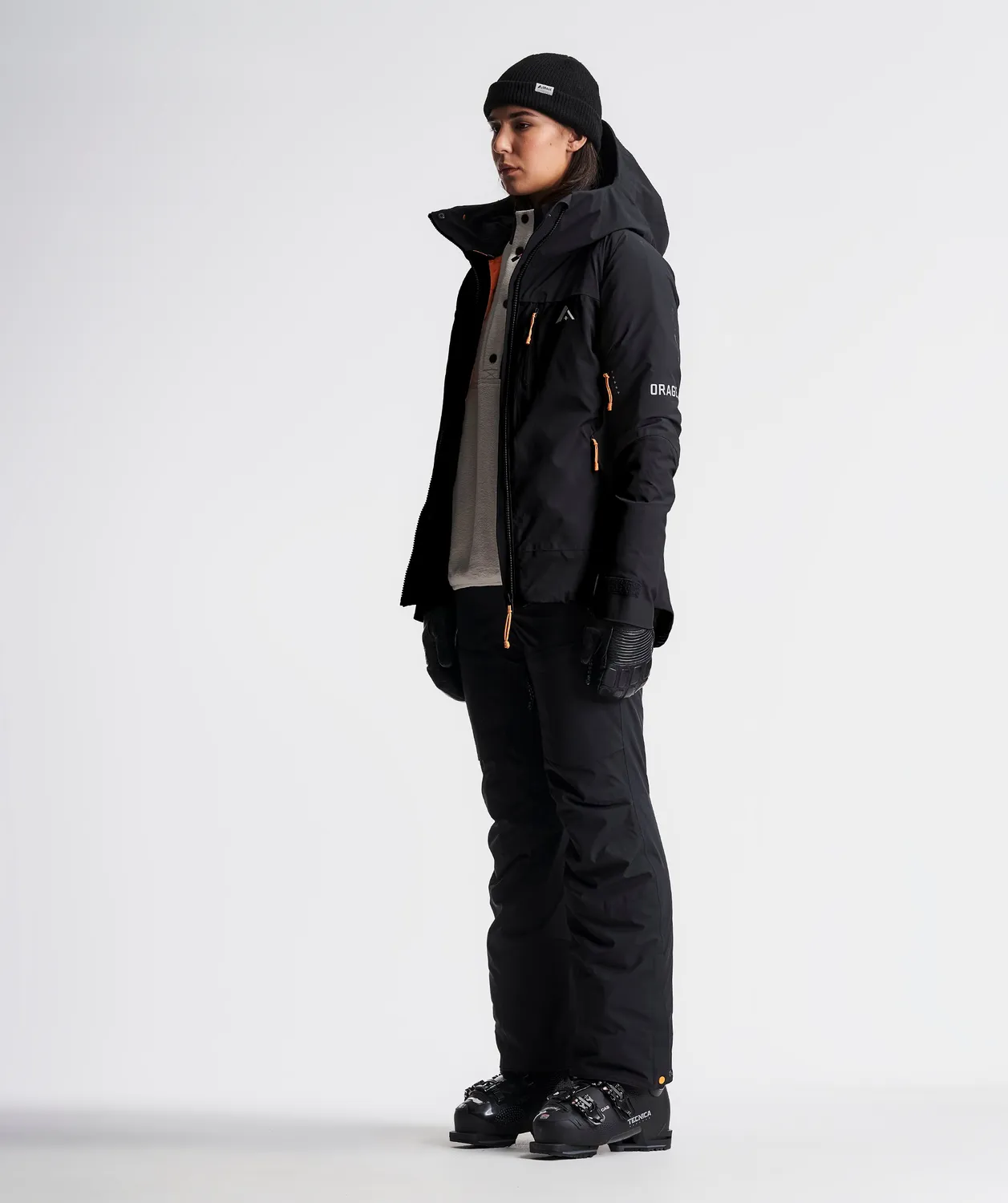 Orage Nina veste ski femme Plum Noir isolante
