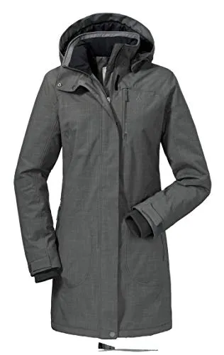 Schöffel Monterey1 parka imperméable femme bleu sans PFC