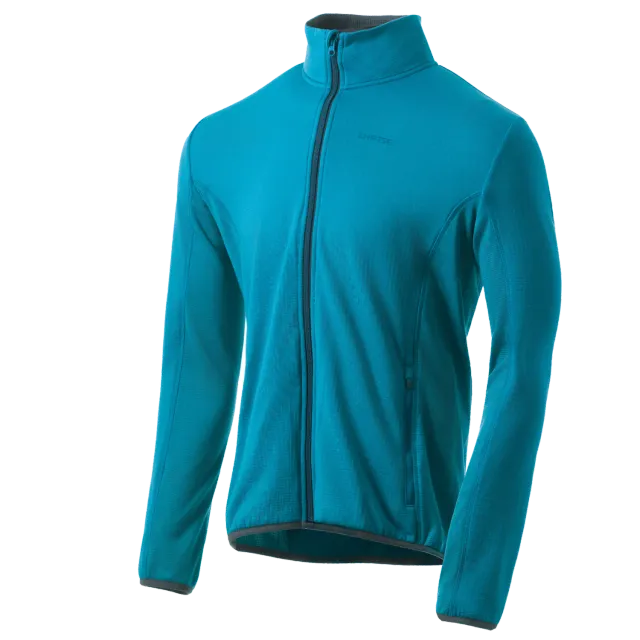 Lhotse Hakan polaire bleu grid zip