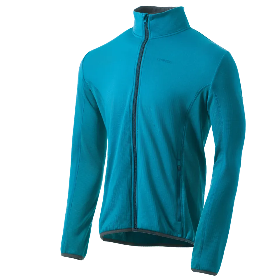 Lhotse Hakan polaire bleu grid zip