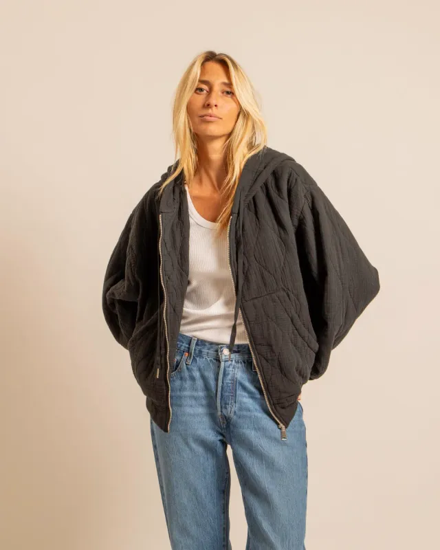 AOKYANOS Washington Noir veste à capuche coton taille unique