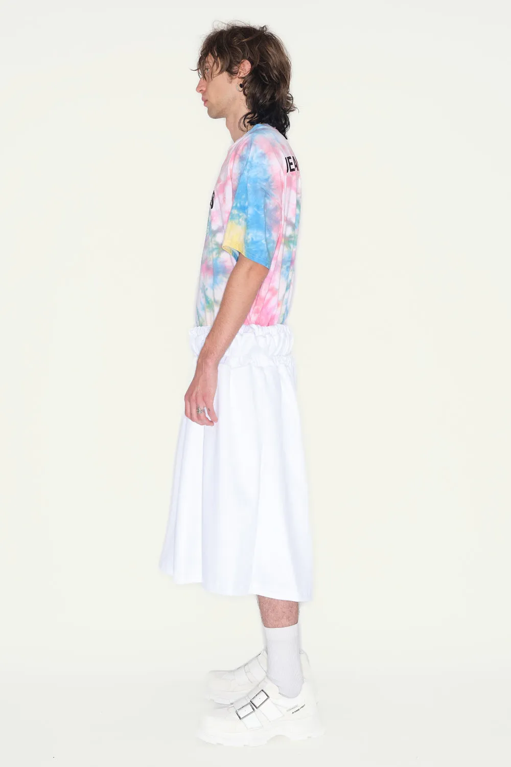 JEANNE FRIOT White Jogg Bermuda short jogging blanc oversize