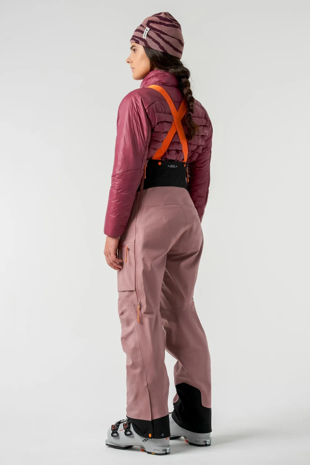 Orage MTN-X Cliff 3L salopette ski femme prune clair 3 couches