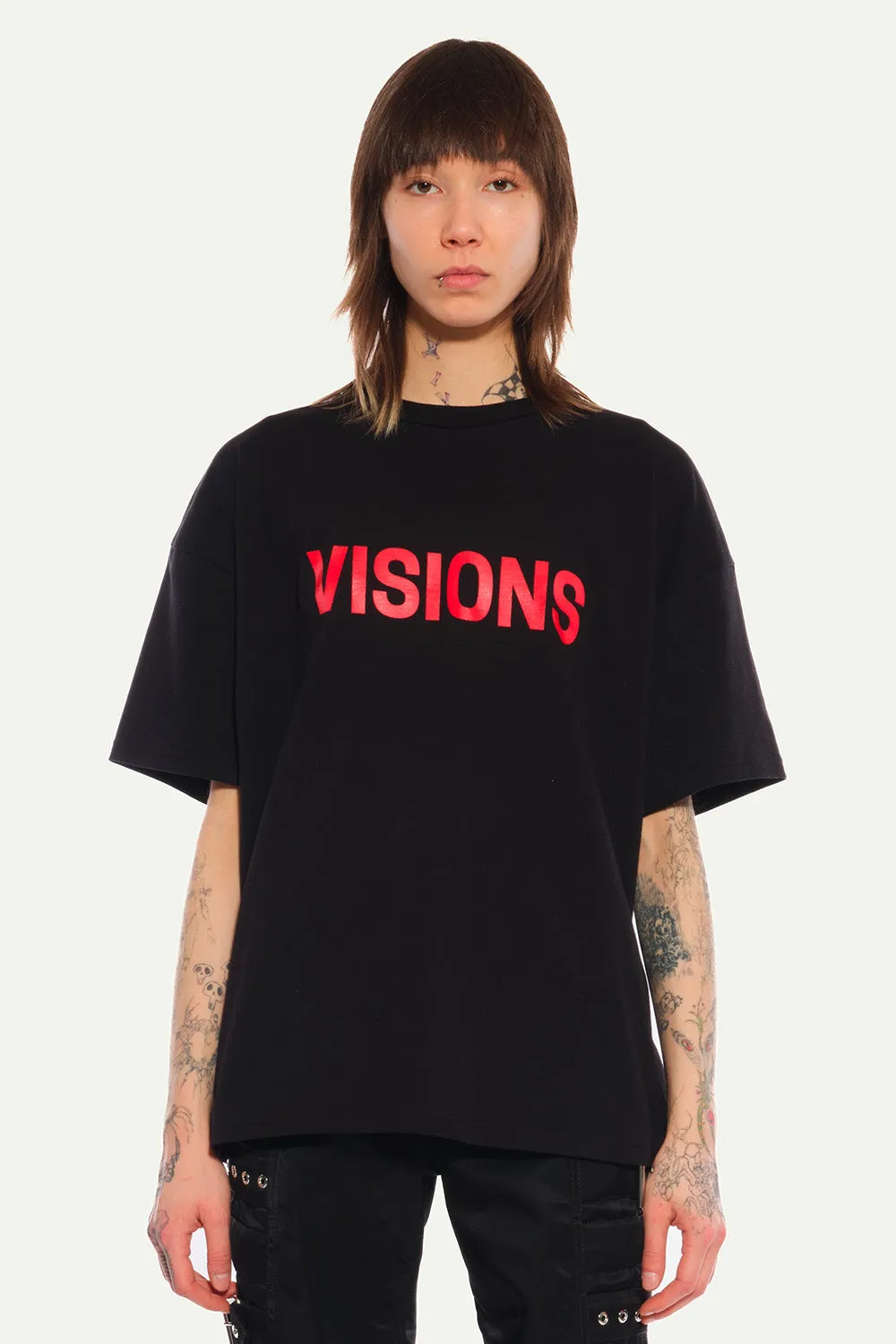 Jeanne Friot Visions tee oversize imprimé noir