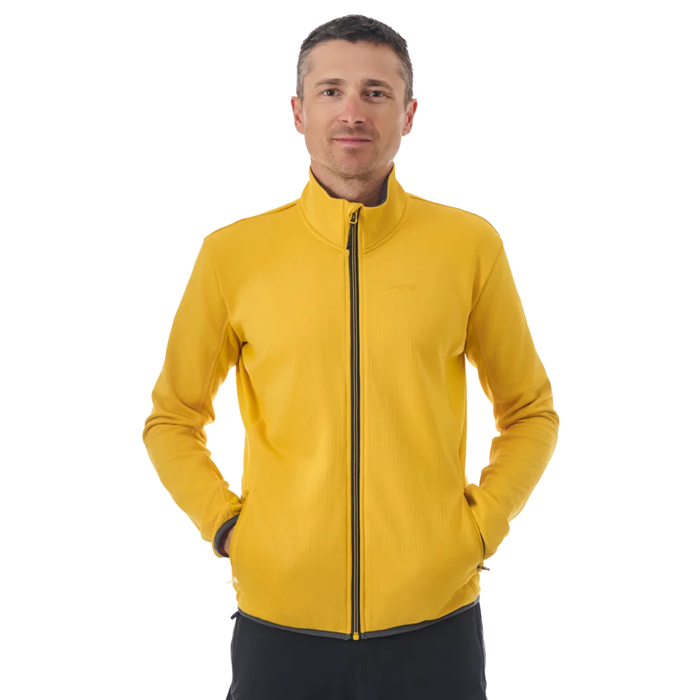 LHOTSE Hakan polaire sulphur grid zippée