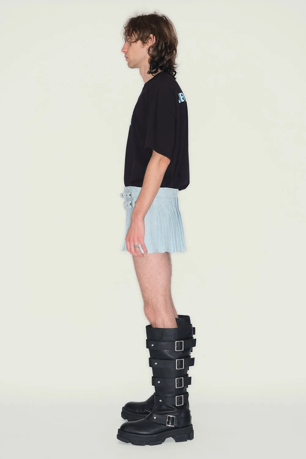JEANNE FRIOT Résistance mini kilt tartan plissé