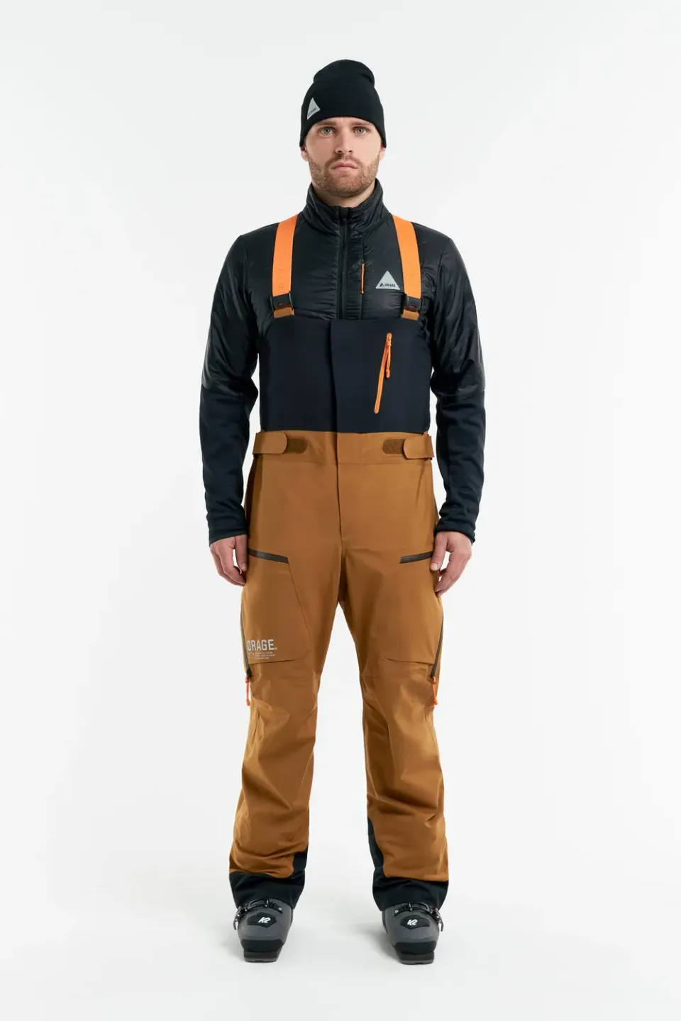 Orage Gibson 3L Bib pantalon ski Amber imperméable