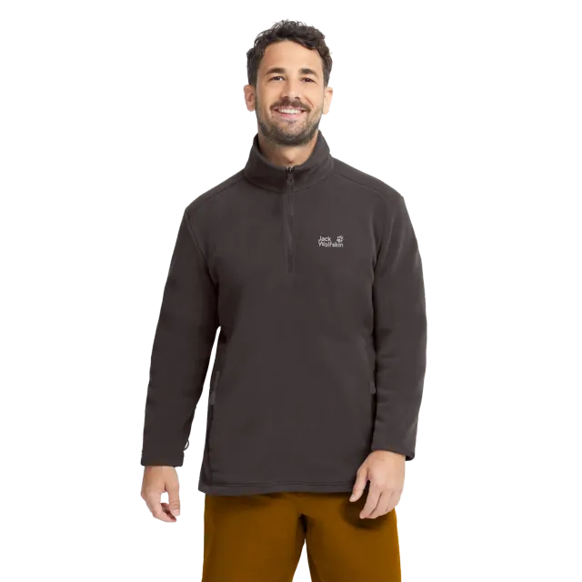 Jack Wolfskin Wild Rebel 200 pull polaire homme col zippé chaud