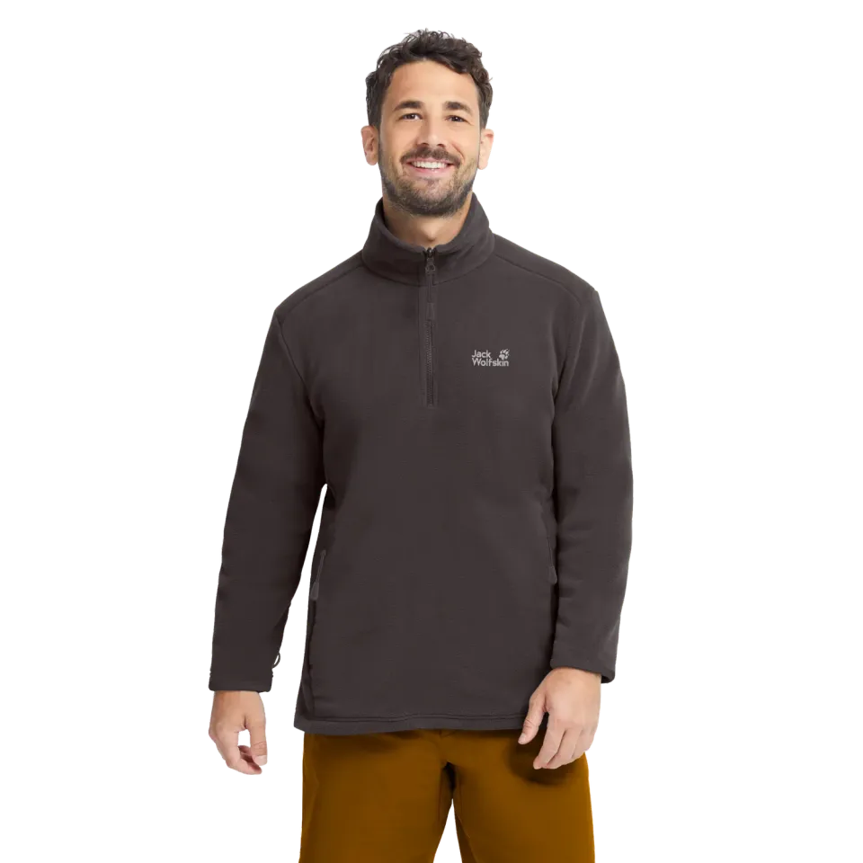 Jack Wolfskin Wild Rebel 200 pull polaire homme col zippé chaud