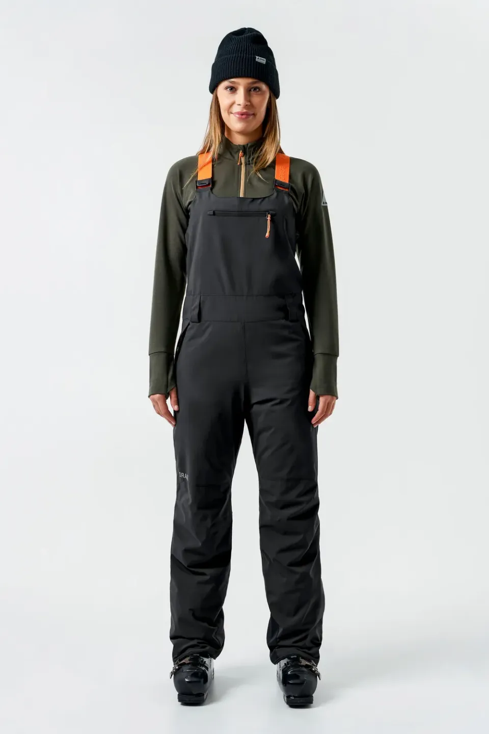 Orage Ridge L20605 salopette ski femme Noire isolée