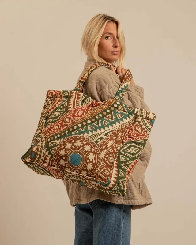 Aokyanos Philadelphie Inca sac kaki matelassé