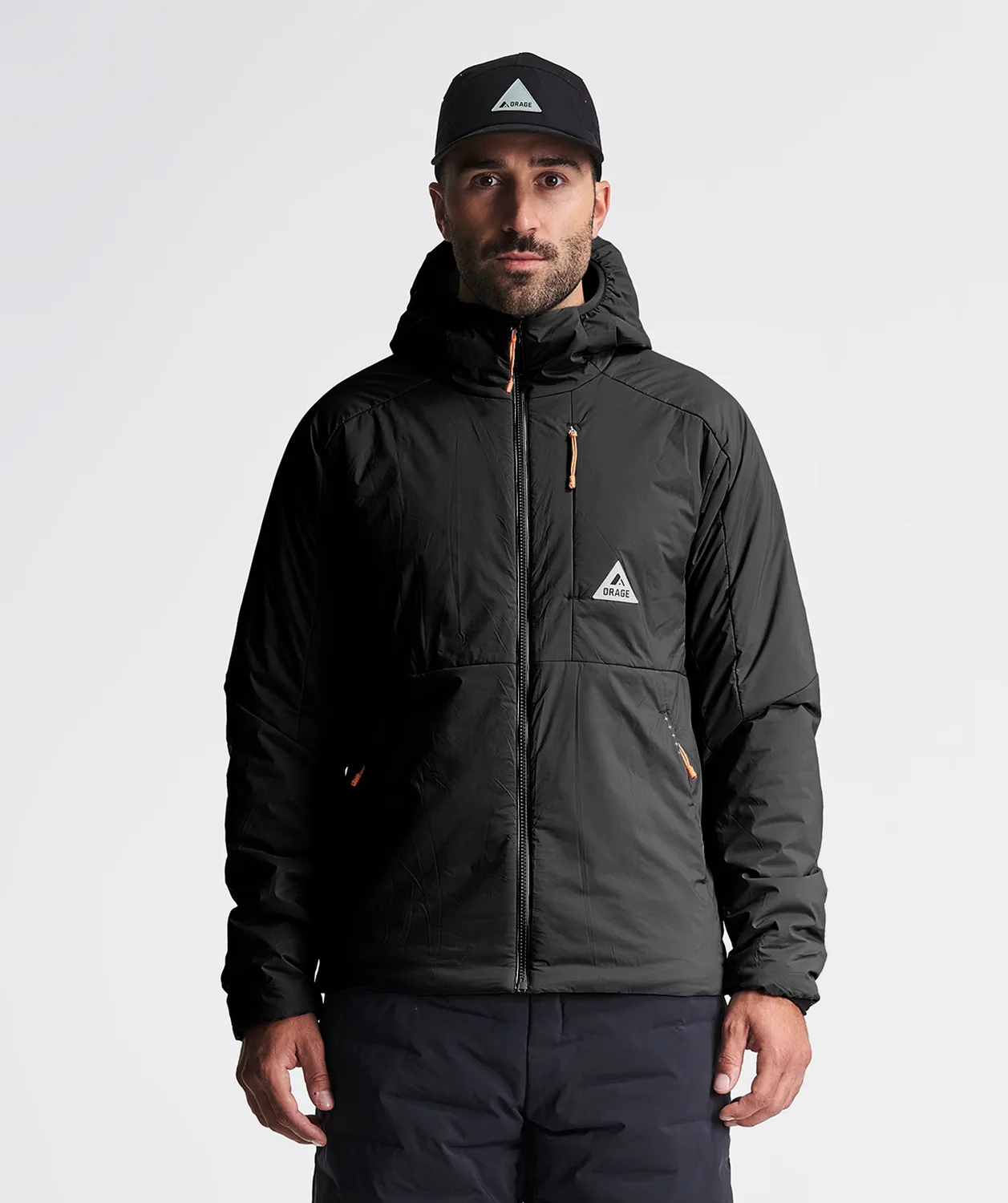 Orage Spine Hoodie veste homme noir stretch chaud