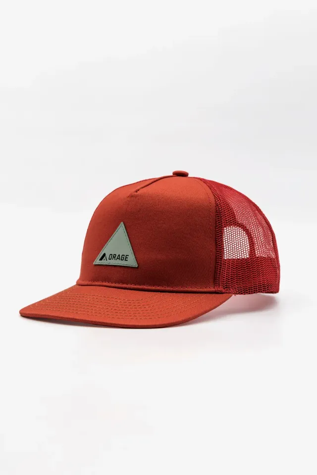 Orage Lumber casquette trucker terracotta respirante