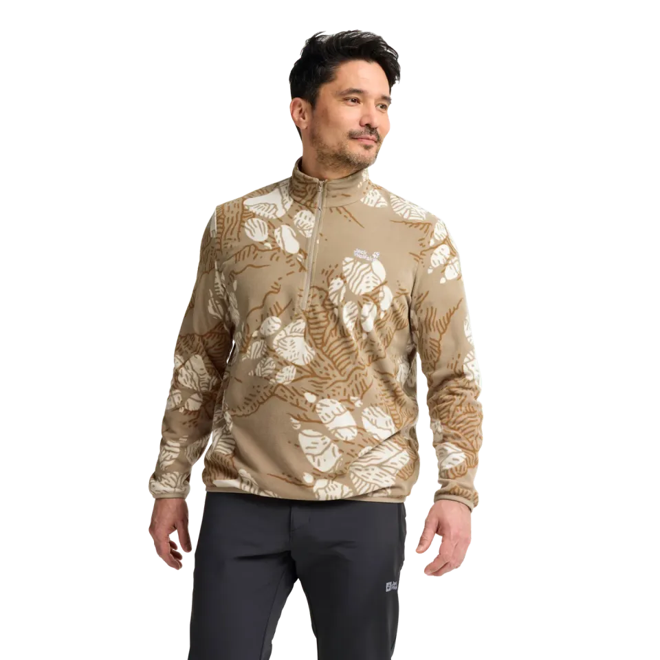 Jack Wolfskin Paw Era 100 Print polaire homme demi-zip