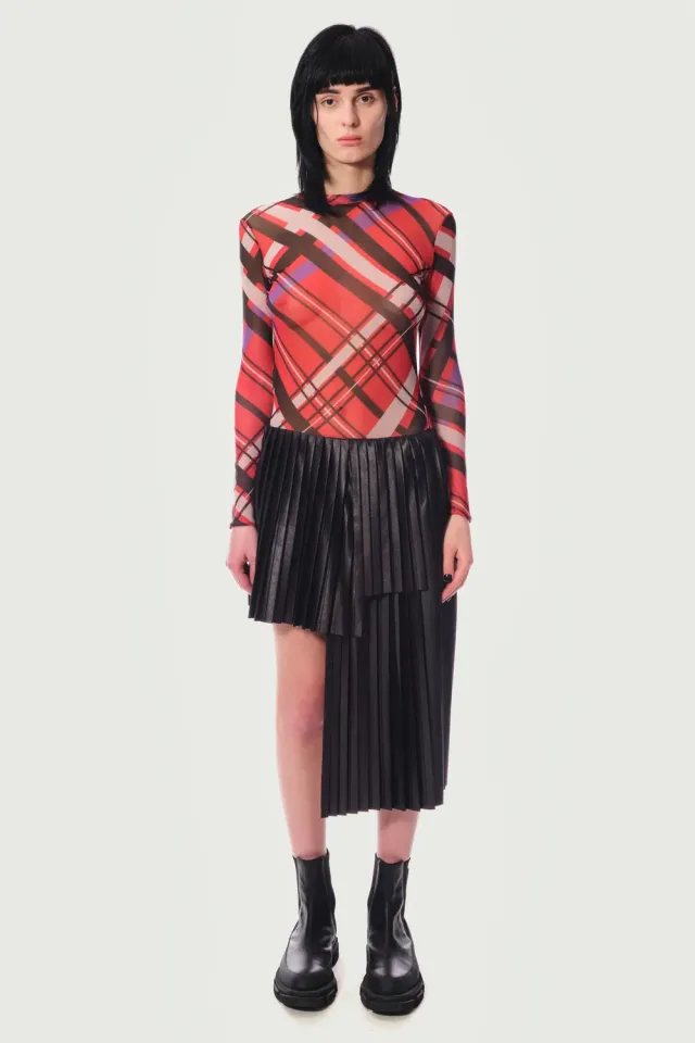 JEANNE FRIOT Celine Skirt jupe plissée noire