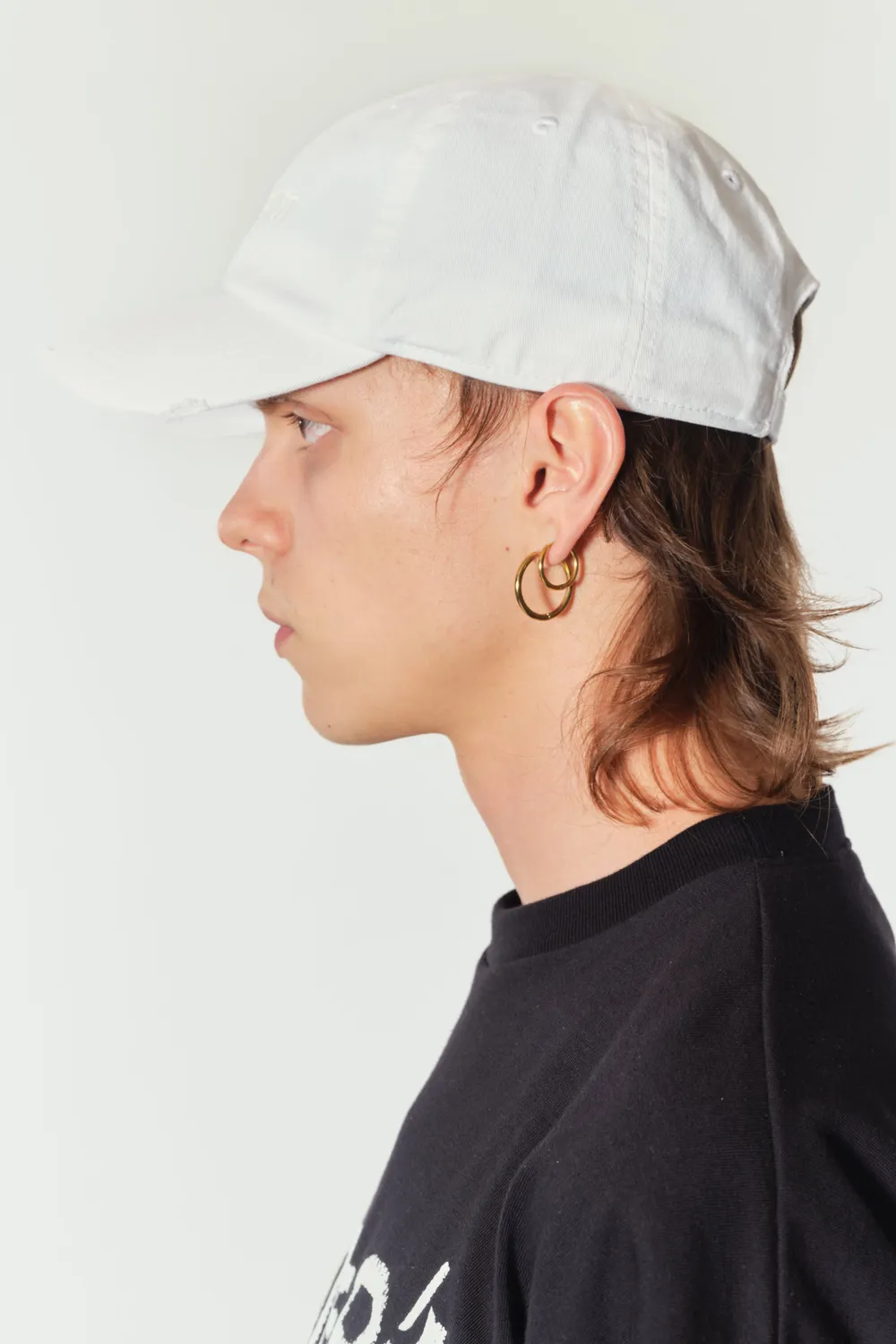 Jeanne Friot Logo Cap casquette coton noire