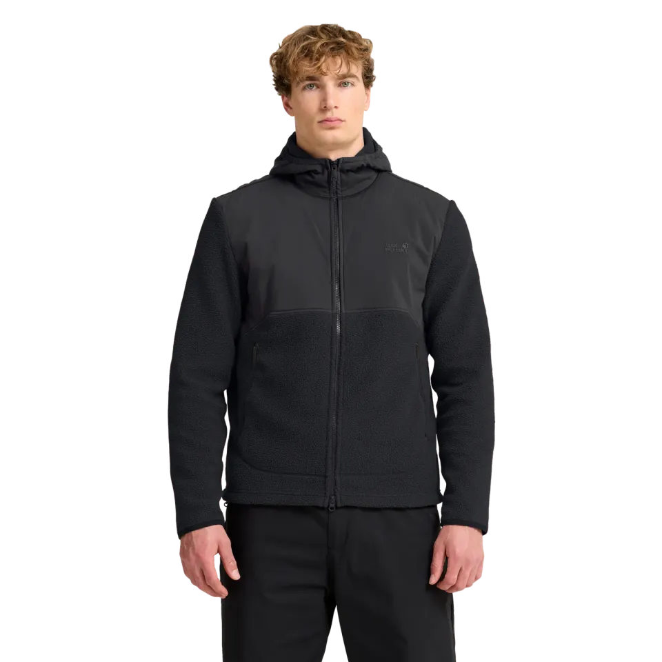 Jack Wolfskin Lite Curl Hooded FZ M polaire homme