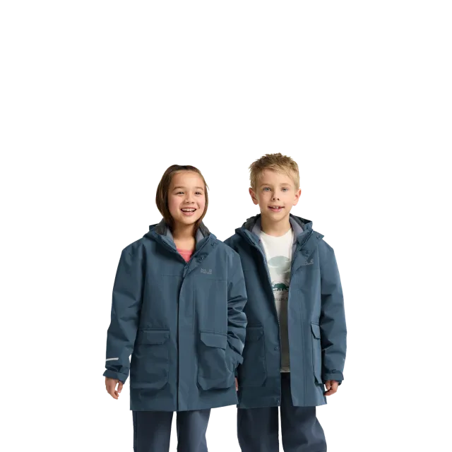 Jack Wolfskin 3in1 Canvey Kids manteau hiver enfant imperméable