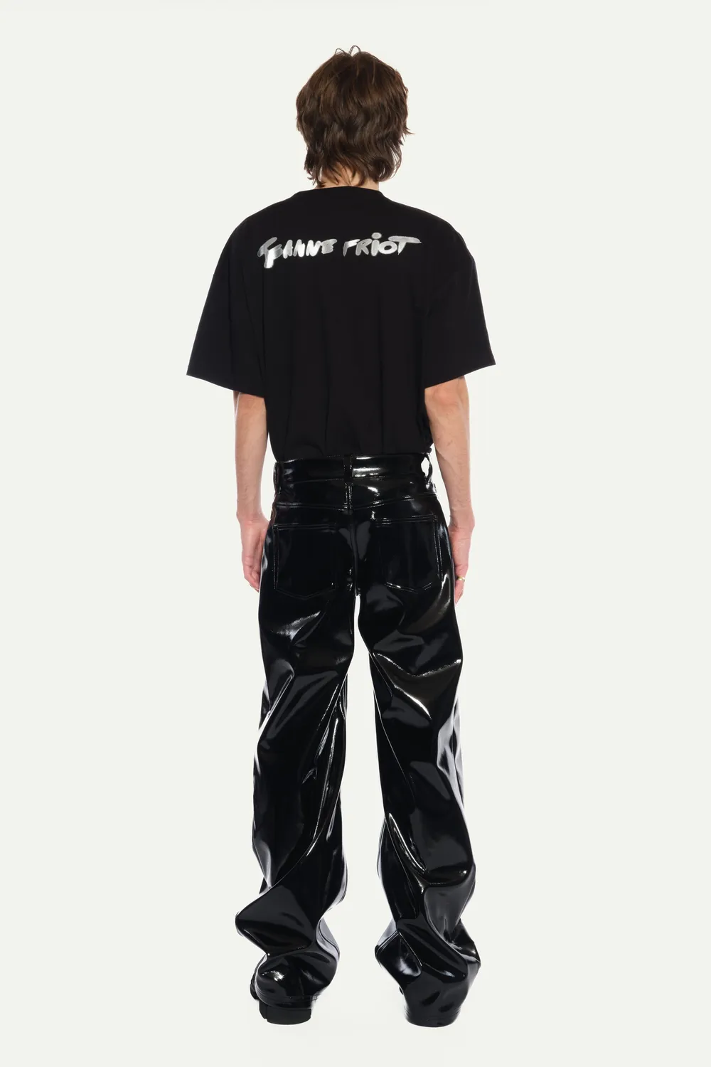 JEANNE FRIOT Vinyl Pants pantalon vinyle noir taille M