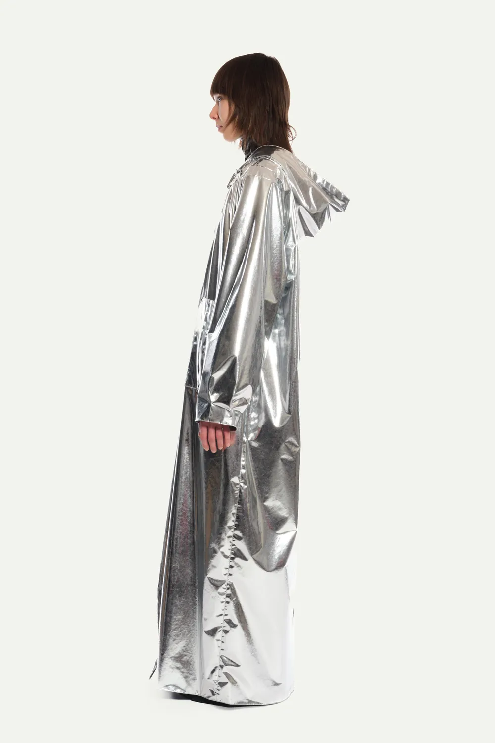 JEANNE FRIOT Silver Windbreaker coupe-vent argent