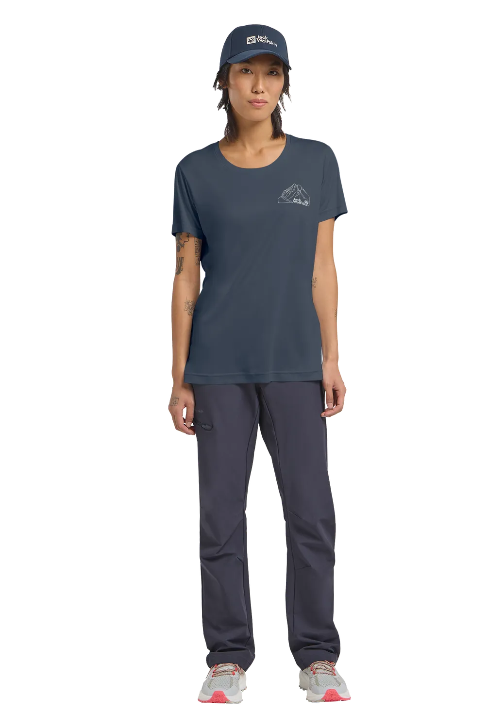 Jack Wolfskin Peak Graphic T t-shirt femme respirant