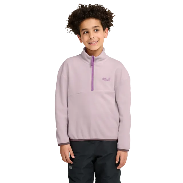 Jack Wolfskin Taunus 100 Rebel HZ K polaire enfant demi-zip chaud