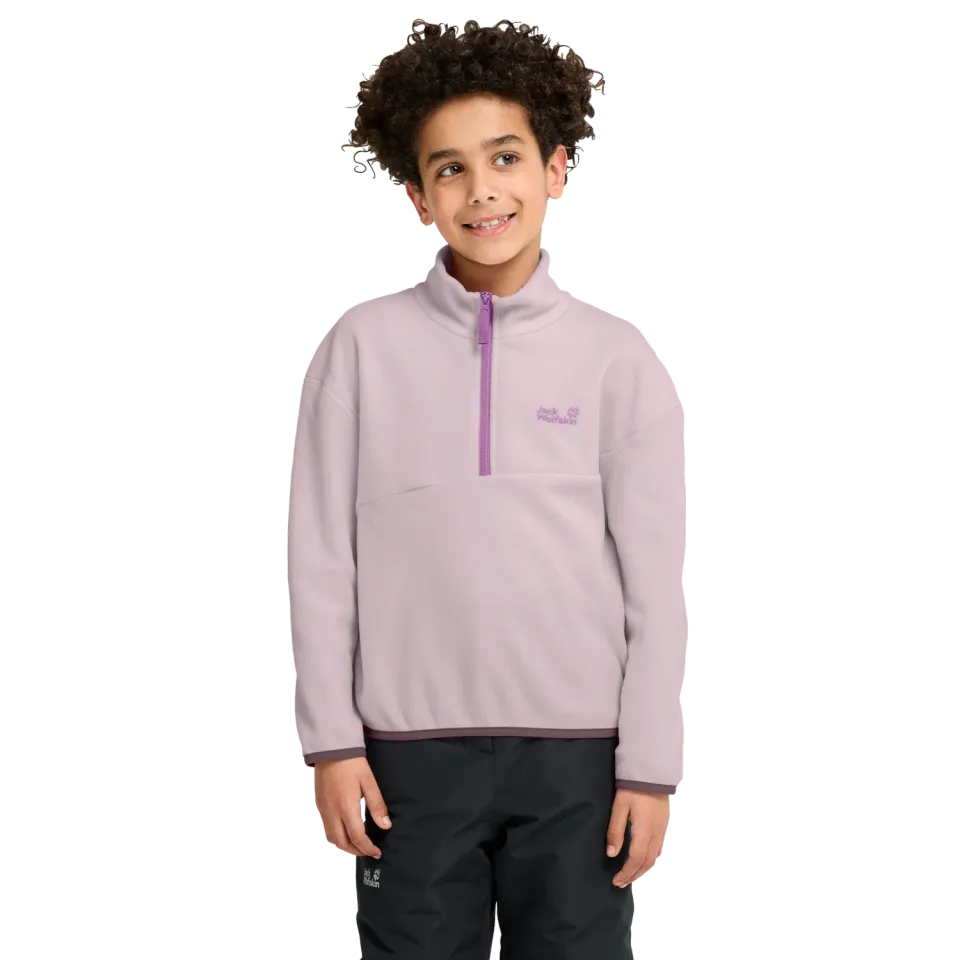 Jack Wolfskin Taunus 100 Rebel HZ K polaire enfant demi-zip chaud
