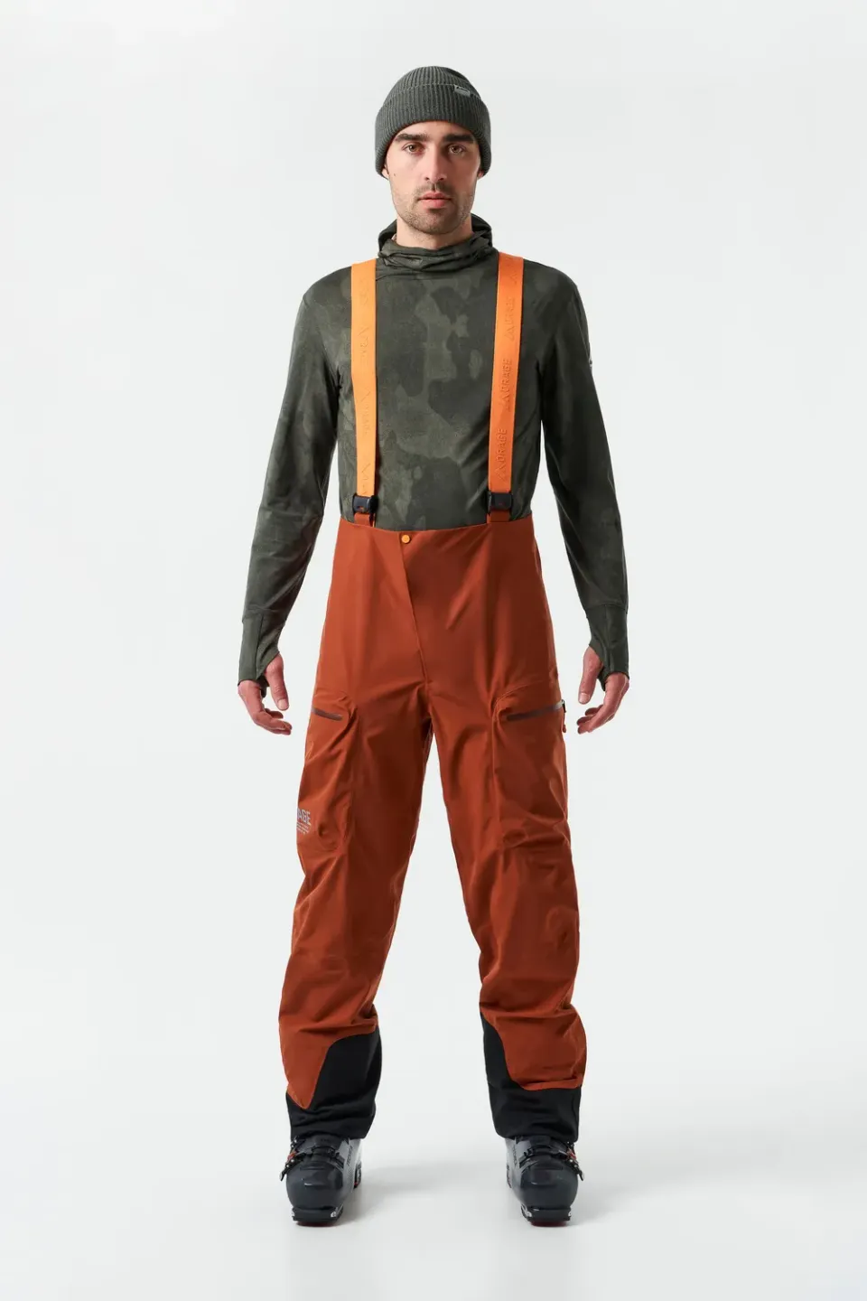 Orage MTN-X Grade 3L salopette ski homme terracotta 3 couches